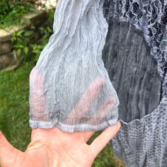 Chico’s Traveler’s Collection Relaxed Fit Boho Crinkled Jacket Size Medium - Picture 8 of 12